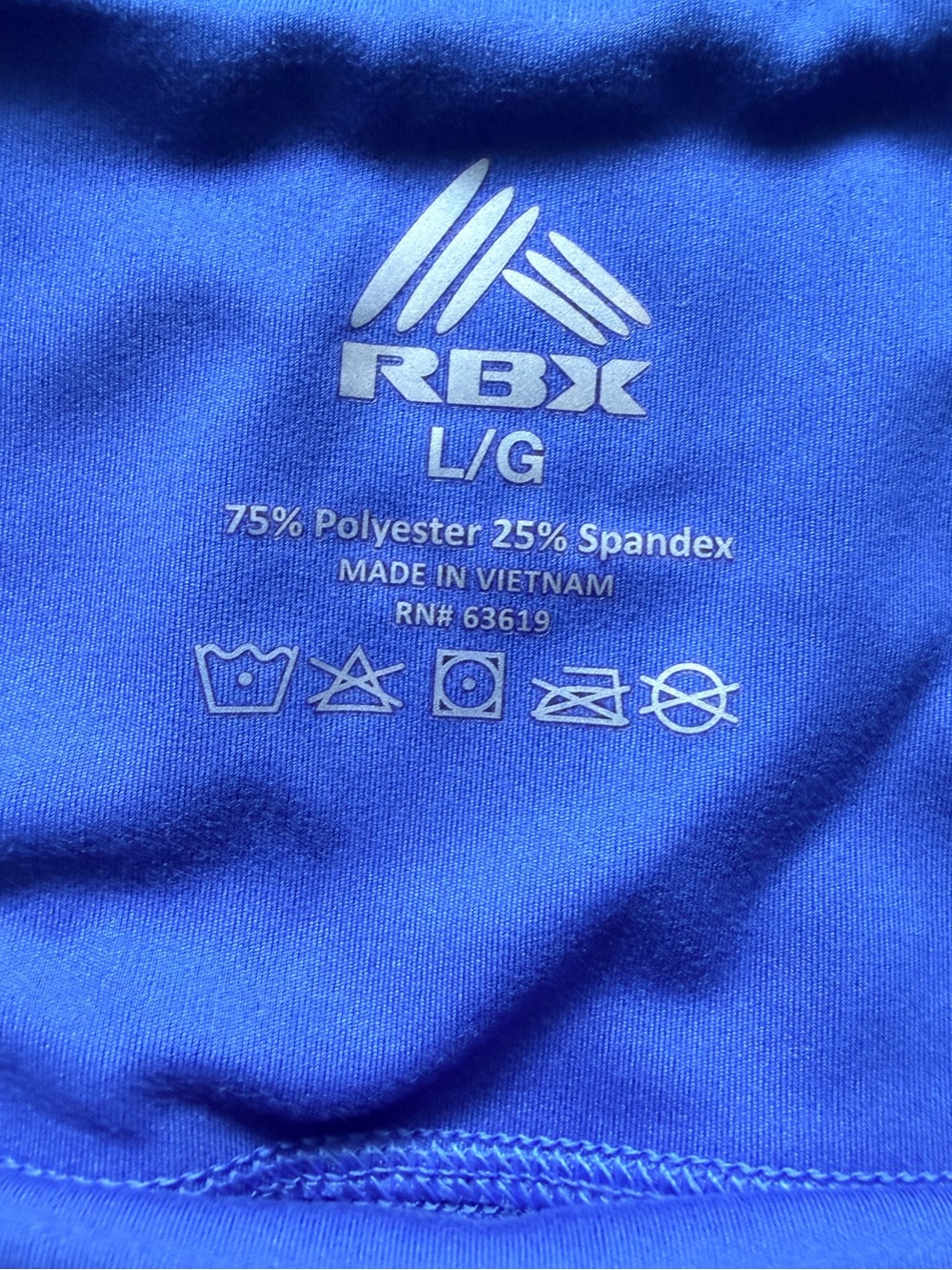 RBX Blue Work Out Bike Shorts - Picture 3 of 3